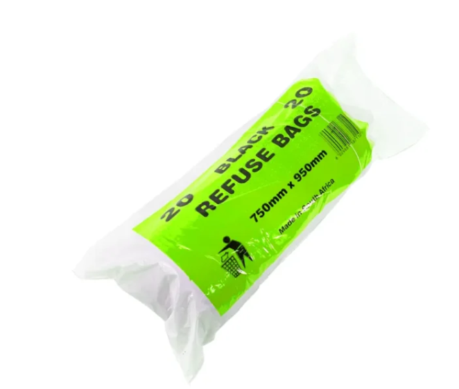 Refuse Bag – On Roll 750x950mm-20mic Black